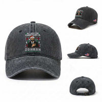 Zohran Mamdani Christmas Washed Cotton Baseball Cap All I Want For Xmas Is New York City