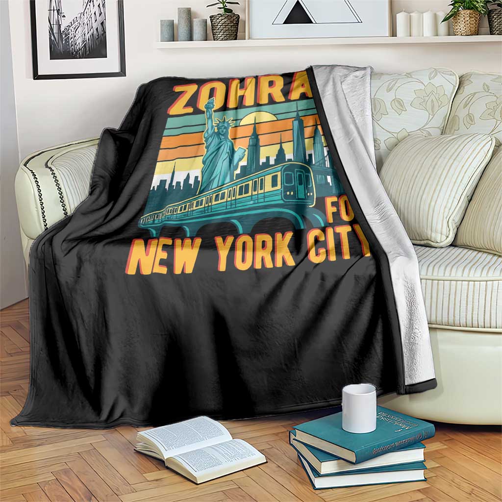 Zohran Mamdani NYC Mayor Throw Blanket - Wonder Print Shop