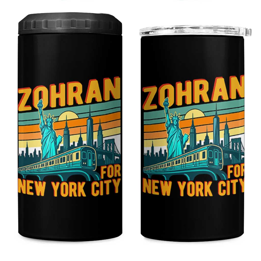 Zohran Mamdani NYC Mayor 4 in 1 Can Cooler Tumbler - Wonder Print Shop
