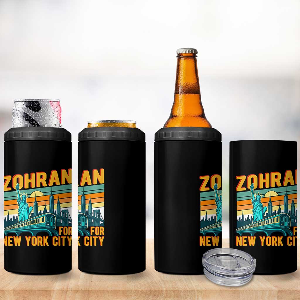 Zohran Mamdani NYC Mayor 4 in 1 Can Cooler Tumbler - Wonder Print Shop