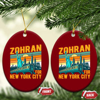 Zohran Mamdani NYC Mayor Ceramic Ornament - Wonder Print Shop