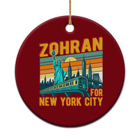 Zohran Mamdani NYC Mayor Ceramic Ornament - Wonder Print Shop