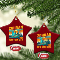 Zohran Mamdani NYC Mayor Ceramic Ornament - Wonder Print Shop