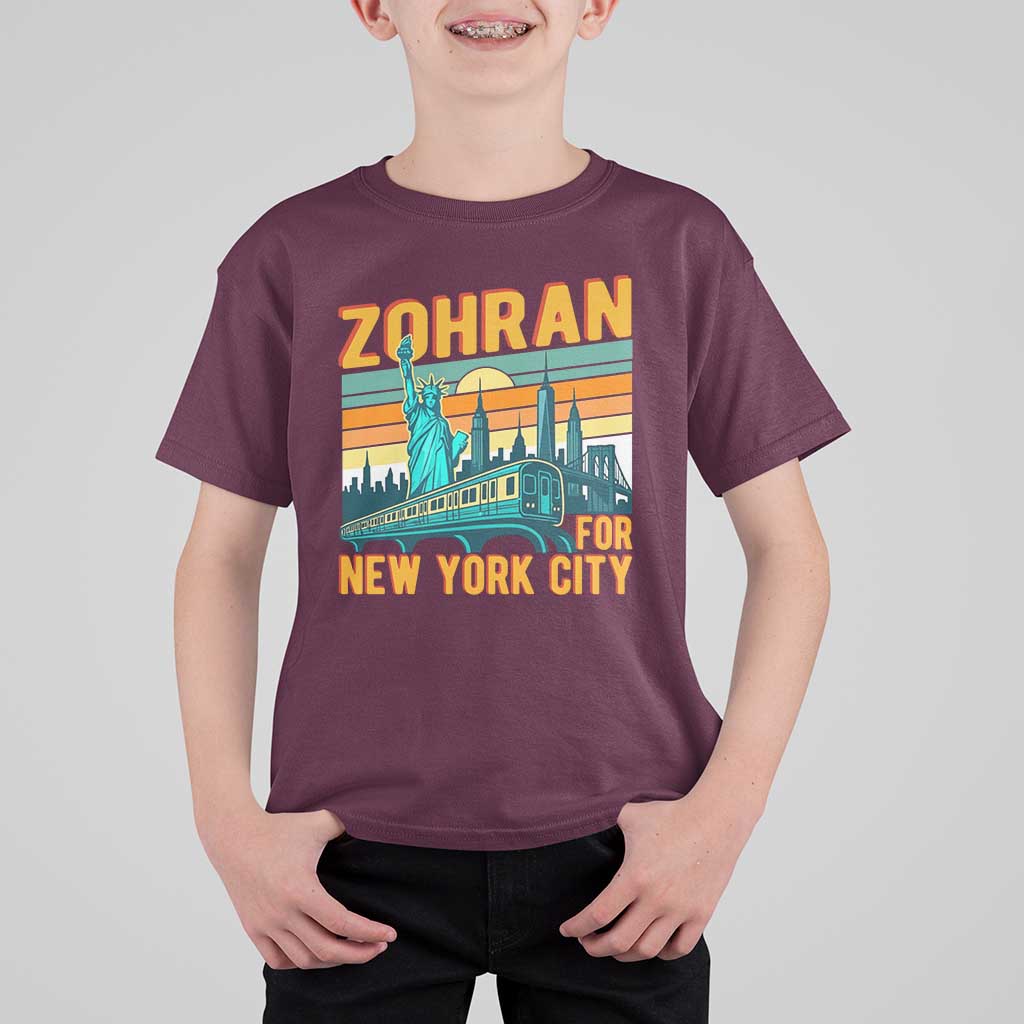 Zohran Mamdani NYC Mayor T Shirt For Kid - Wonder Print Shop