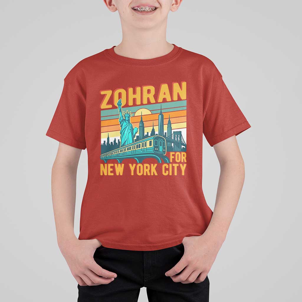 Zohran Mamdani NYC Mayor T Shirt For Kid - Wonder Print Shop