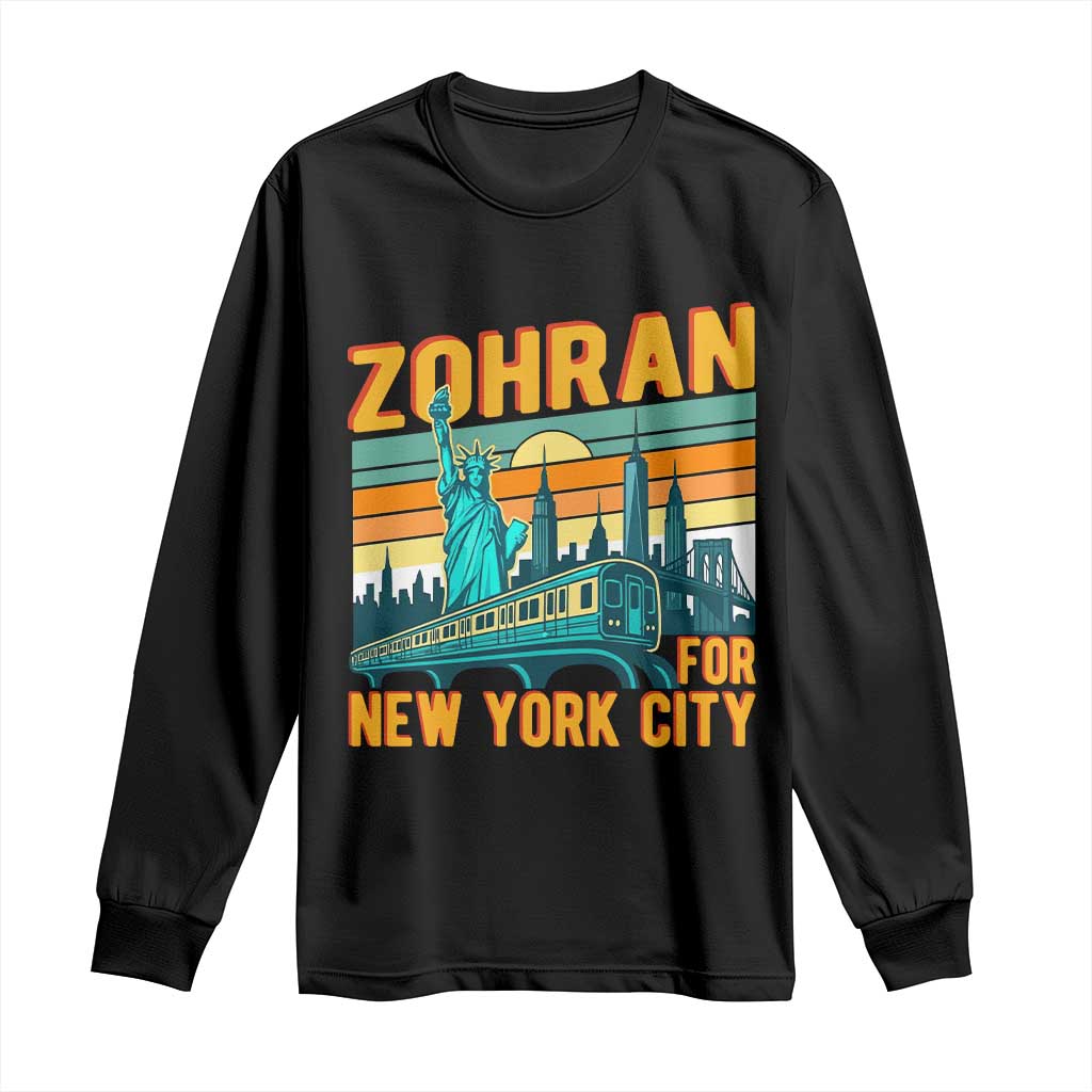 Zohran Mamdani NYC Mayor Long Sleeve Shirt - Wonder Print Shop