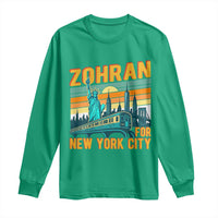 Zohran Mamdani NYC Mayor Long Sleeve Shirt - Wonder Print Shop
