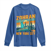 Zohran Mamdani NYC Mayor Long Sleeve Shirt - Wonder Print Shop