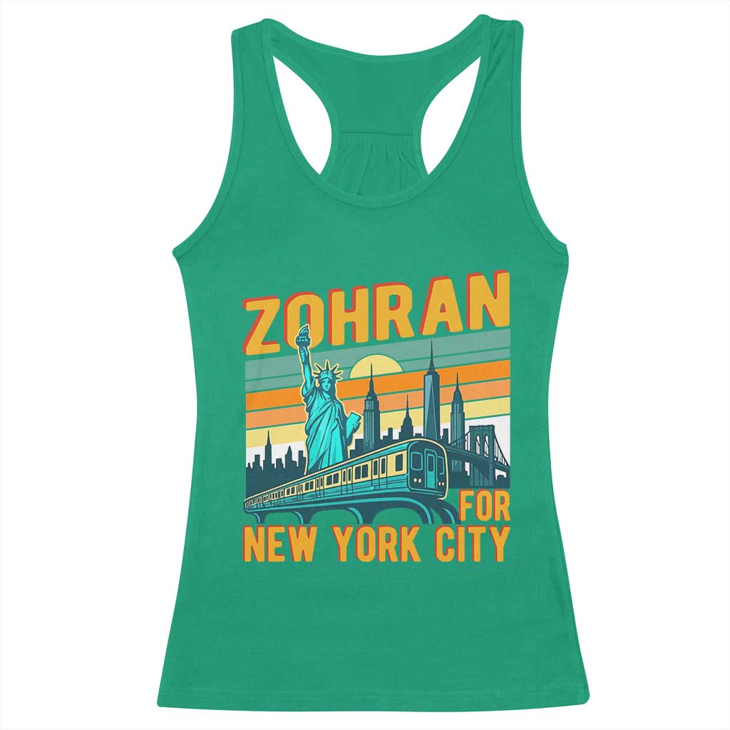 Zohran Mamdani NYC Mayor Racerback Tank Top - Wonder Print Shop