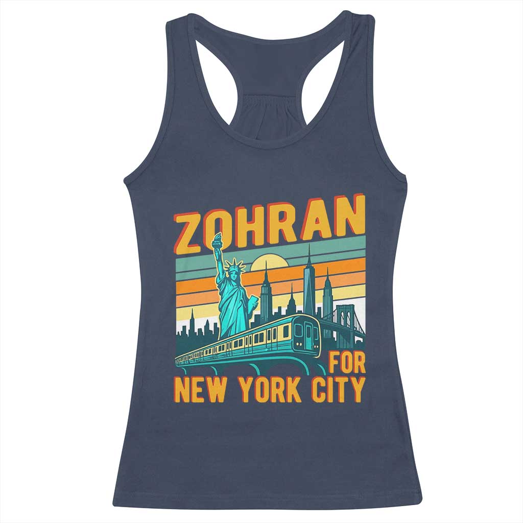 Zohran Mamdani NYC Mayor Racerback Tank Top - Wonder Print Shop