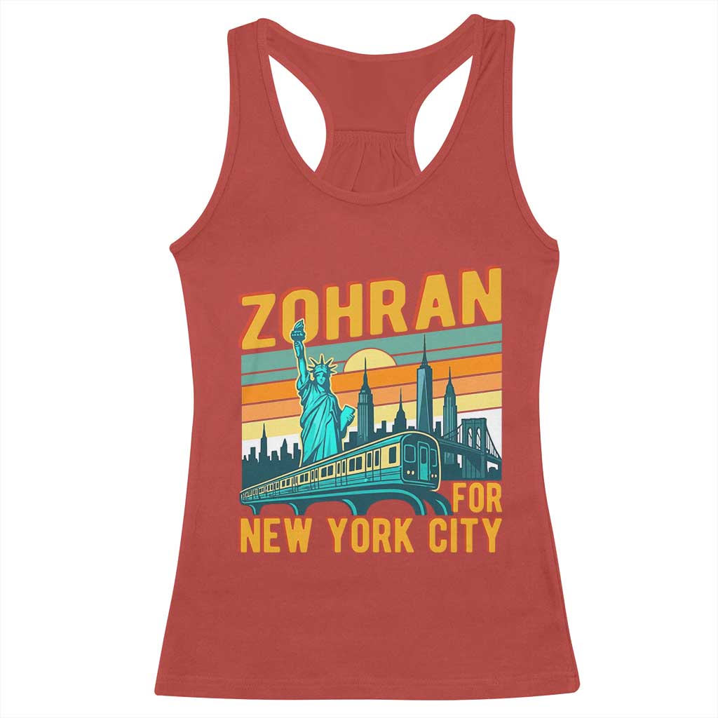 Zohran Mamdani NYC Mayor Racerback Tank Top - Wonder Print Shop