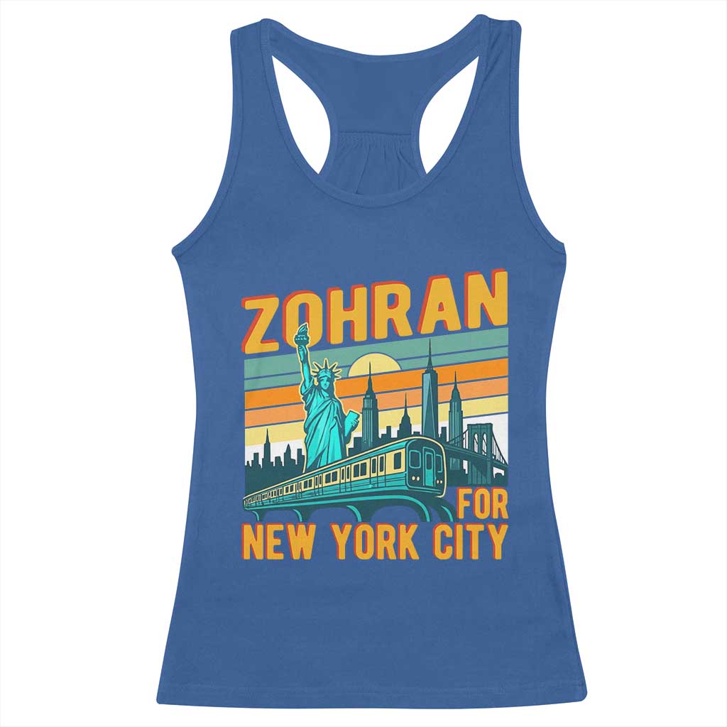 Zohran Mamdani NYC Mayor Racerback Tank Top - Wonder Print Shop