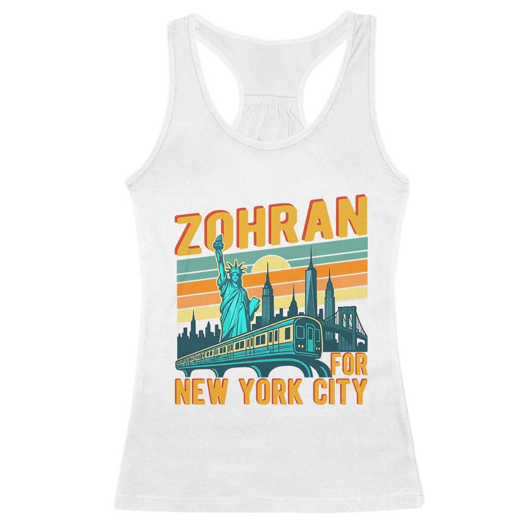Zohran Mamdani NYC Mayor Racerback Tank Top - Wonder Print Shop