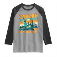 Zohran Mamdani NYC Mayor Raglan Shirt - Wonder Print Shop