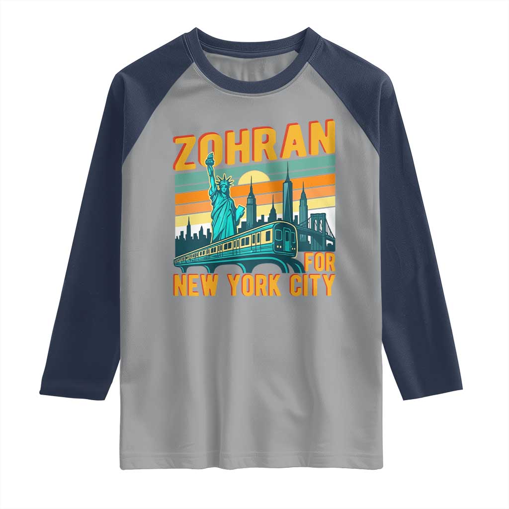 Zohran Mamdani NYC Mayor Raglan Shirt - Wonder Print Shop
