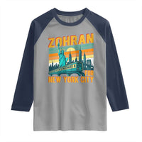 Zohran Mamdani NYC Mayor Raglan Shirt - Wonder Print Shop