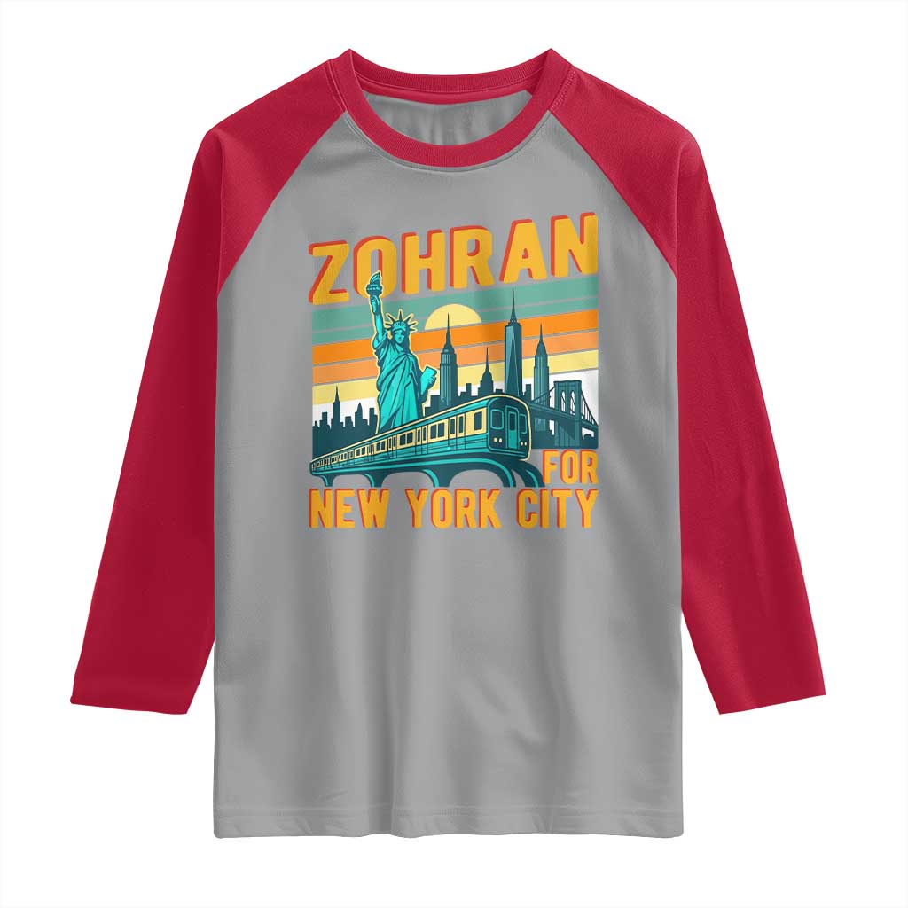 Zohran Mamdani NYC Mayor Raglan Shirt - Wonder Print Shop