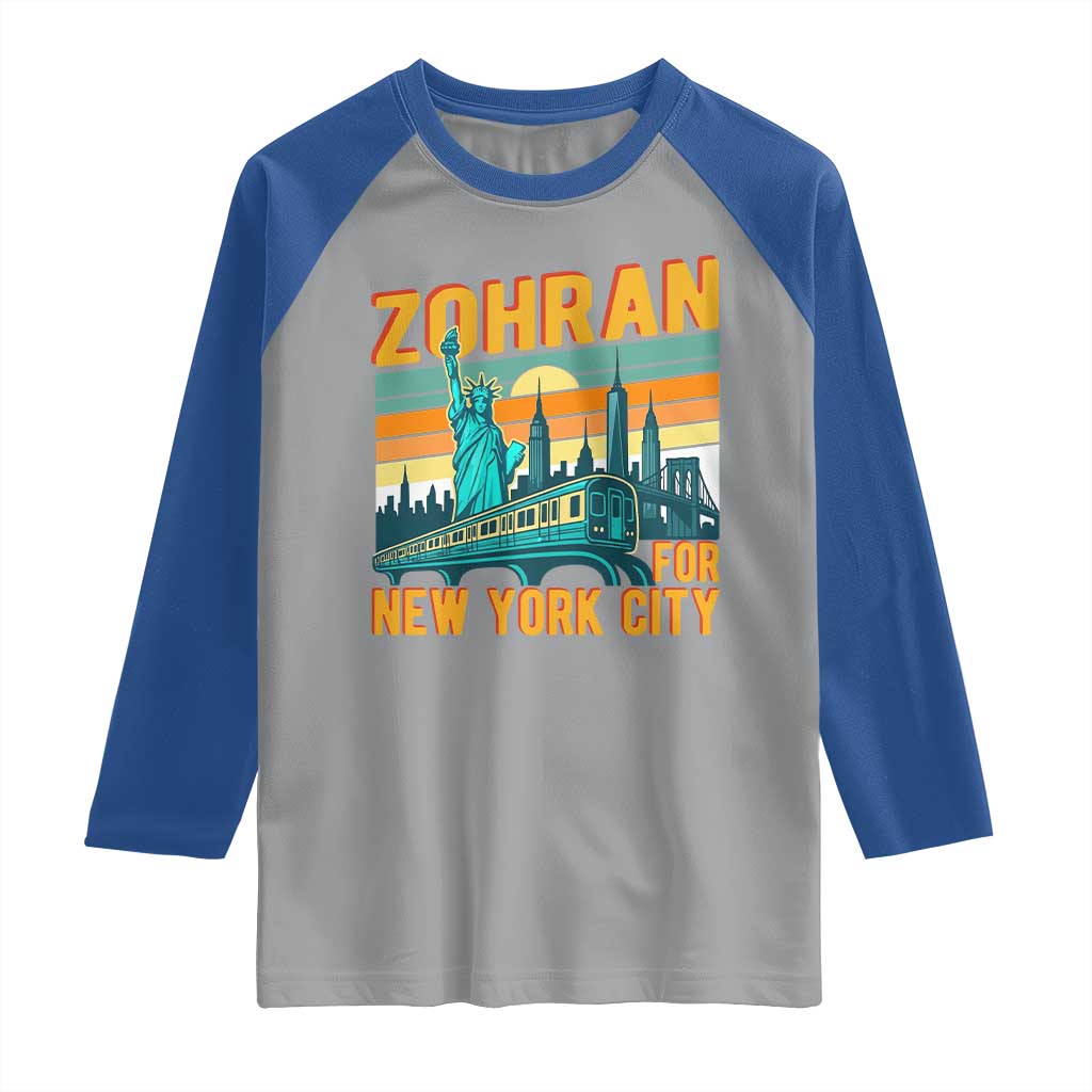 Zohran Mamdani NYC Mayor Raglan Shirt - Wonder Print Shop