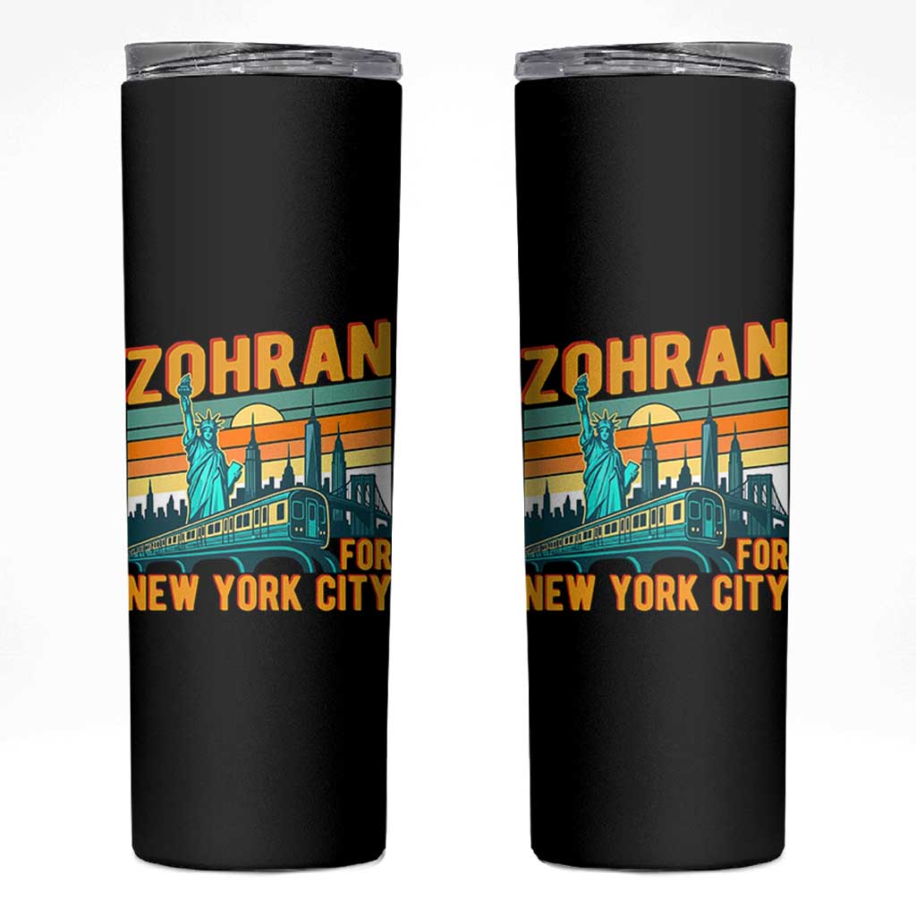 Zohran Mamdani NYC Mayor Skinny Tumbler - Wonder Print Shop
