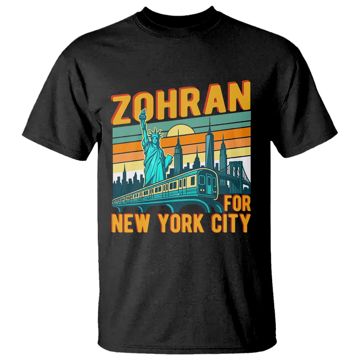 Zohran Mamdani NYC Mayor T Shirt - Wonder Print Shop