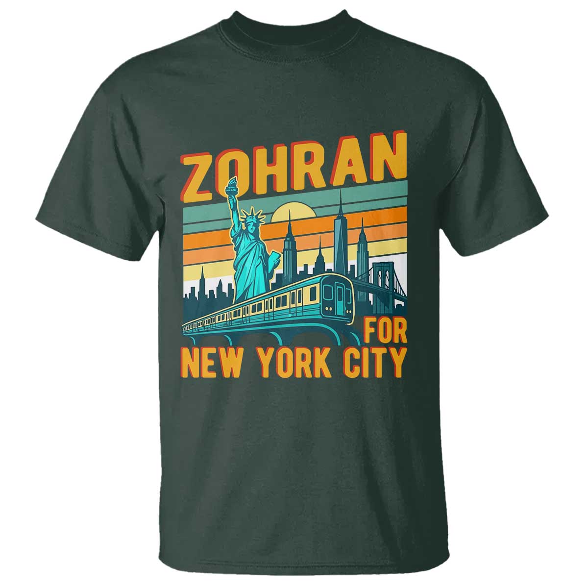 Zohran Mamdani NYC Mayor T Shirt - Wonder Print Shop