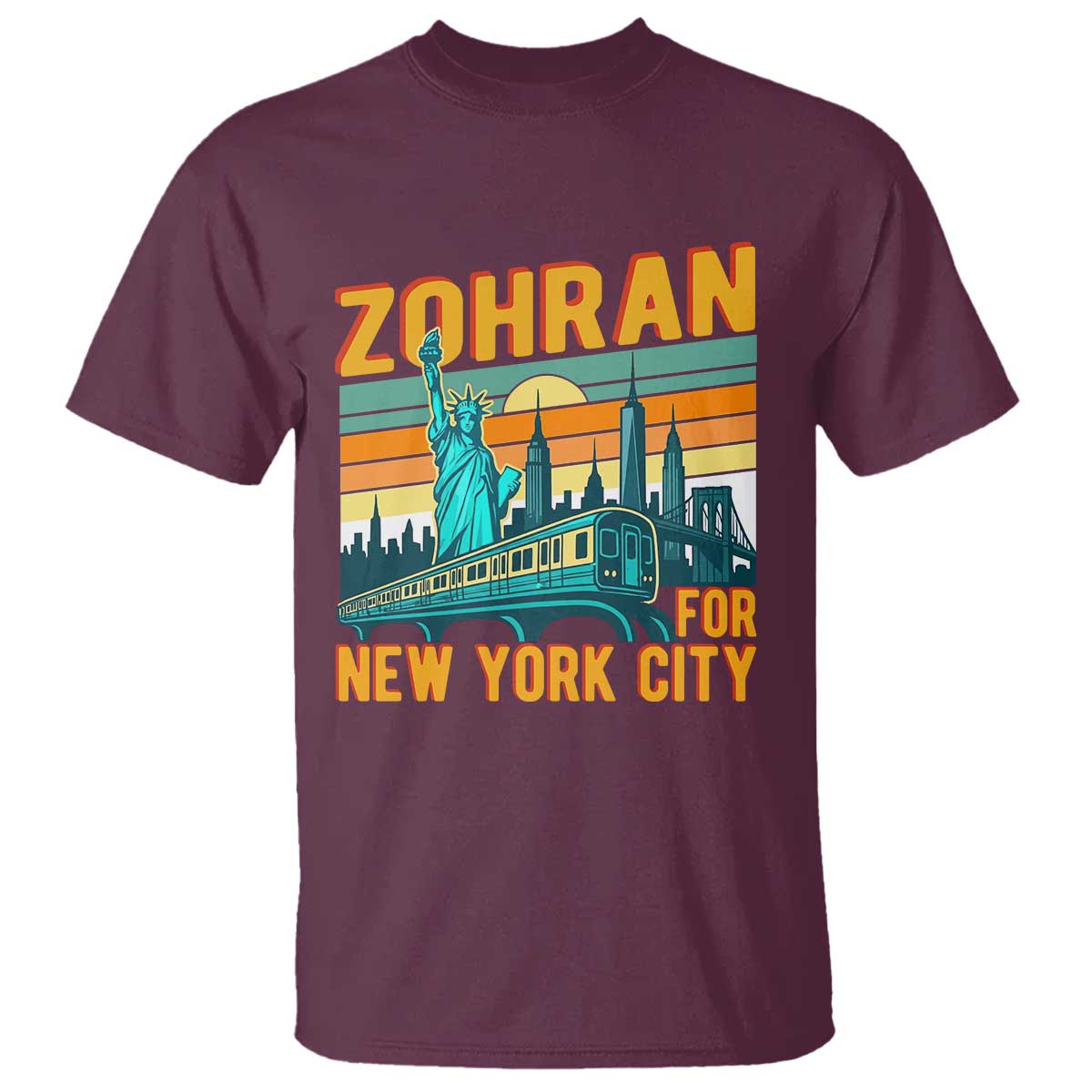 Zohran Mamdani NYC Mayor T Shirt - Wonder Print Shop
