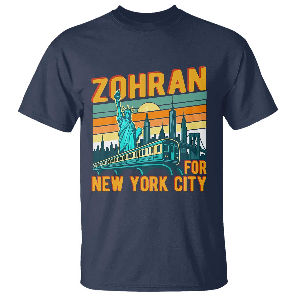 Zohran Mamdani NYC Mayor T Shirt - Wonder Print Shop