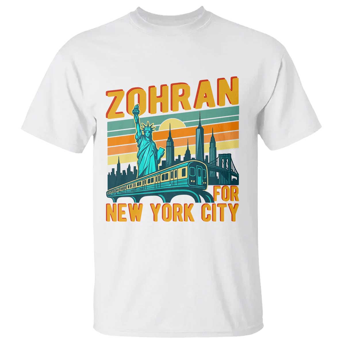 Zohran Mamdani NYC Mayor T Shirt - Wonder Print Shop