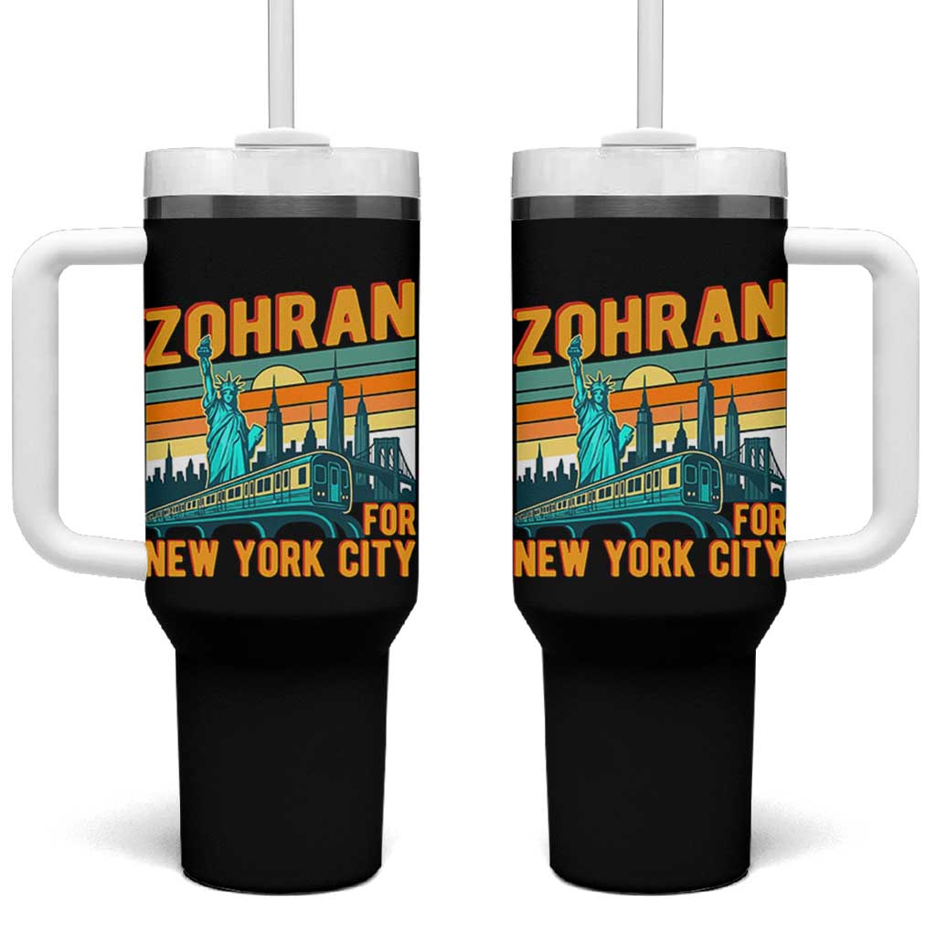 Zohran Mamdani NYC Mayor Tumbler With Handle - Wonder Print Shop