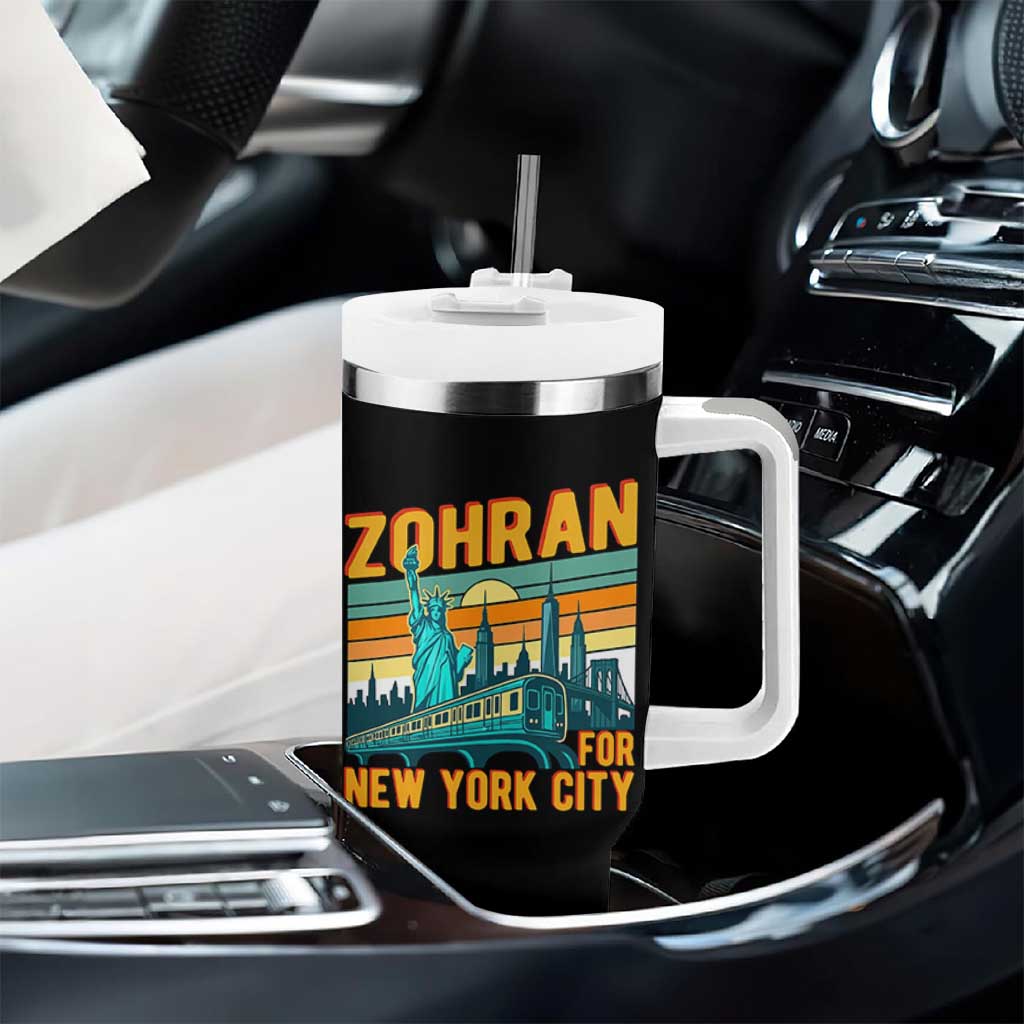 Zohran Mamdani NYC Mayor Tumbler With Handle - Wonder Print Shop
