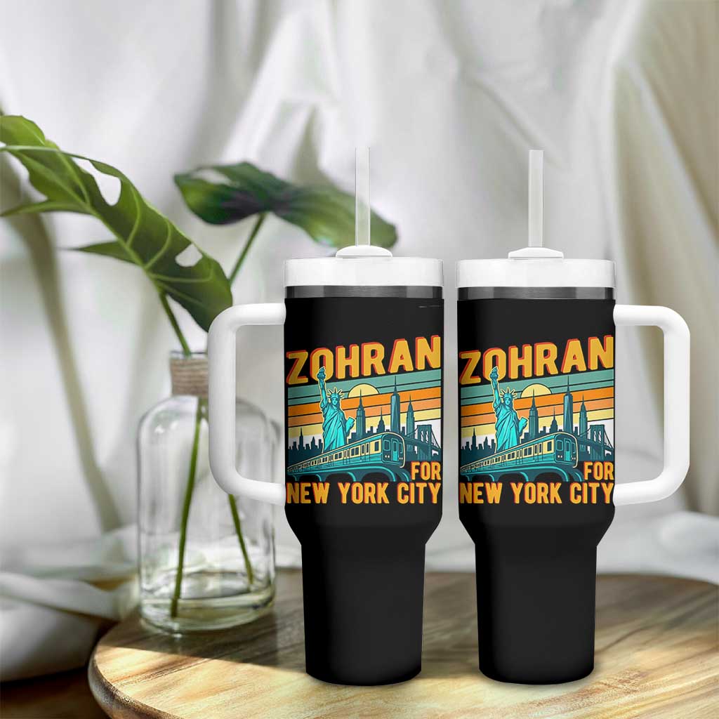 Zohran Mamdani NYC Mayor Tumbler With Handle - Wonder Print Shop