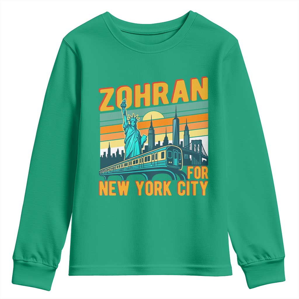 Zohran Mamdani NYC Mayor Youth Sweatshirt - Wonder Print Shop