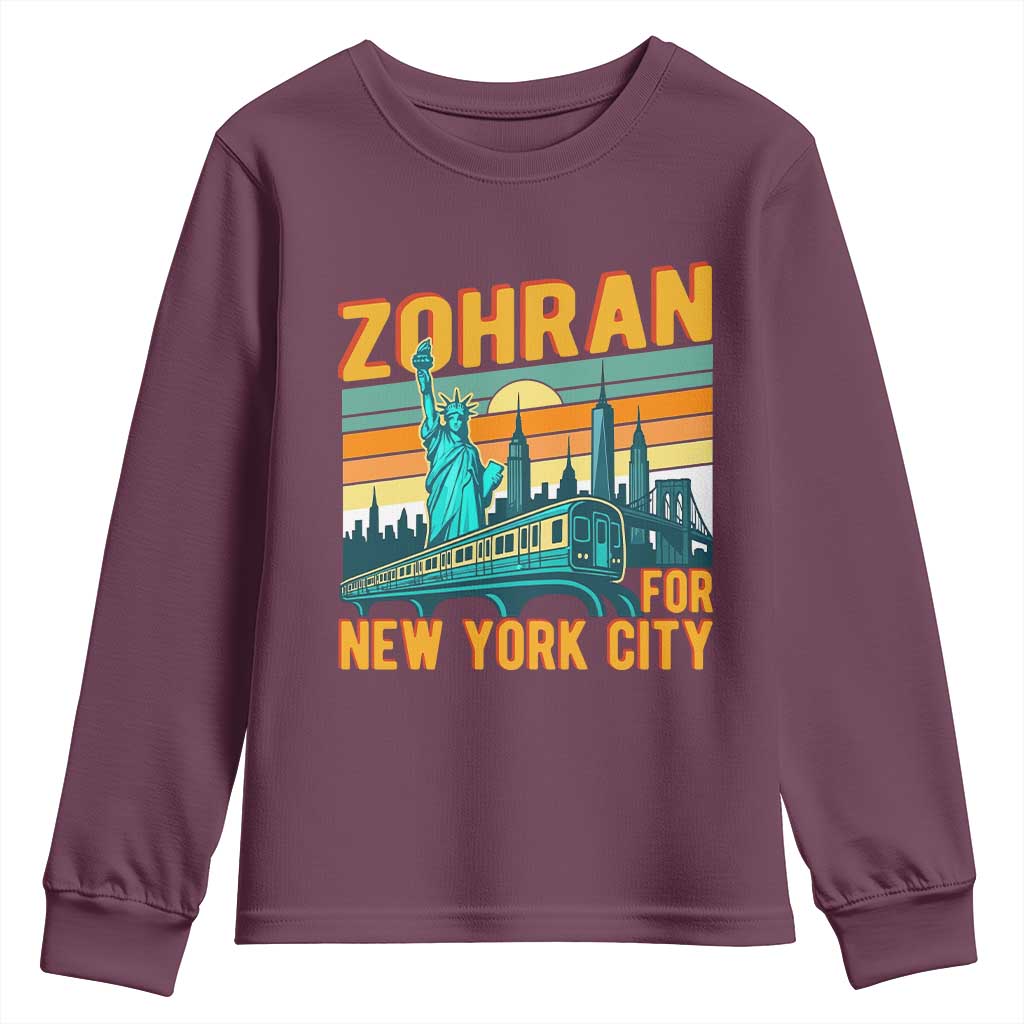 Zohran Mamdani NYC Mayor Youth Sweatshirt - Wonder Print Shop