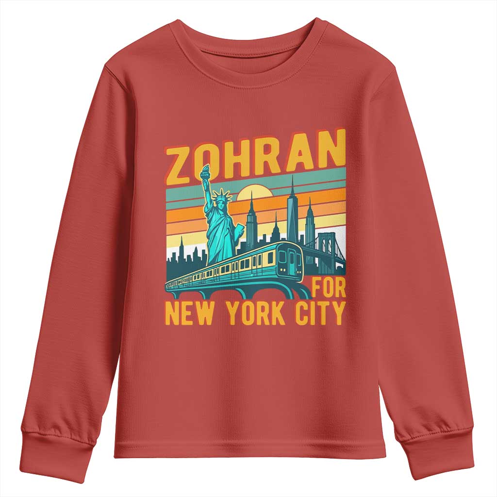 Zohran Mamdani NYC Mayor Youth Sweatshirt - Wonder Print Shop