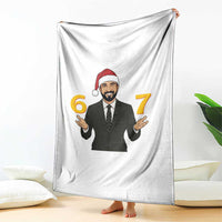 67 Six Seven Zohran Mamdani Christmas Throw Blanket - Wonder Print Shop