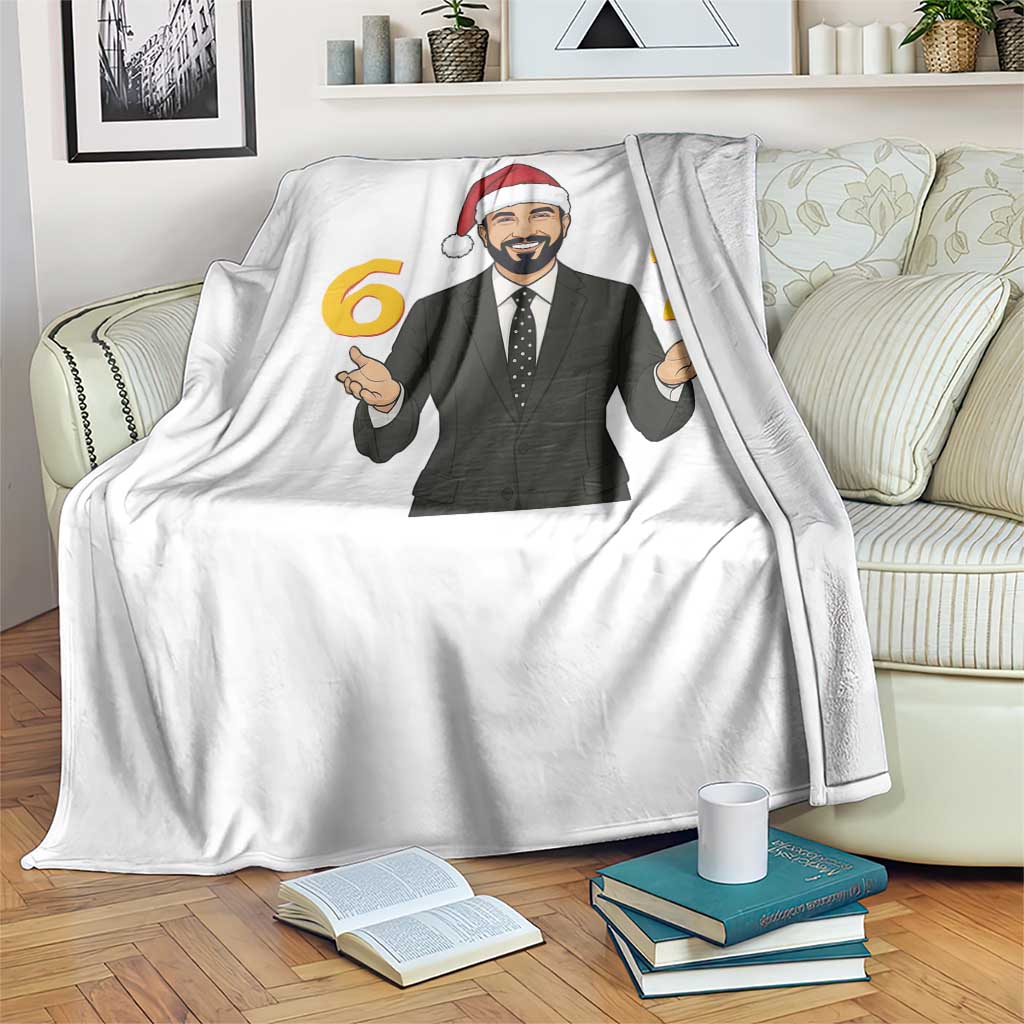 67 Six Seven Zohran Mamdani Christmas Throw Blanket - Wonder Print Shop