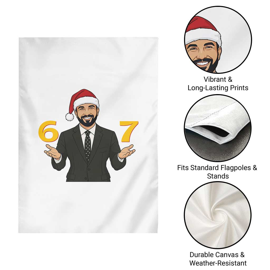 67 Six Seven Zohran Mamdani Christmas Garden Flag - Wonder Print Shop