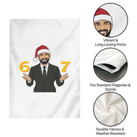 67 Six Seven Zohran Mamdani Christmas Garden Flag - Wonder Print Shop