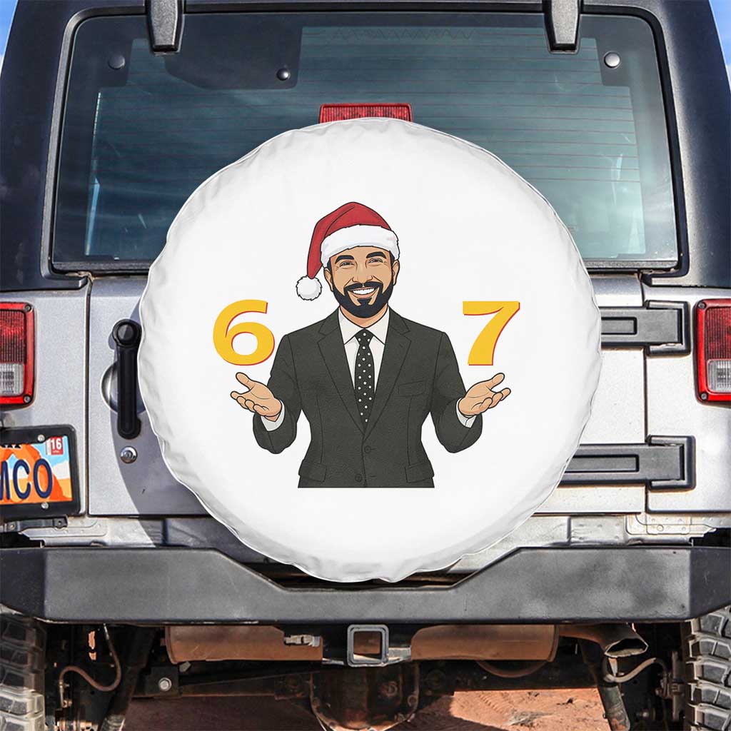 67 Six Seven Zohran Mamdani Christmas Spare Tire Cover - Wonder Print Shop