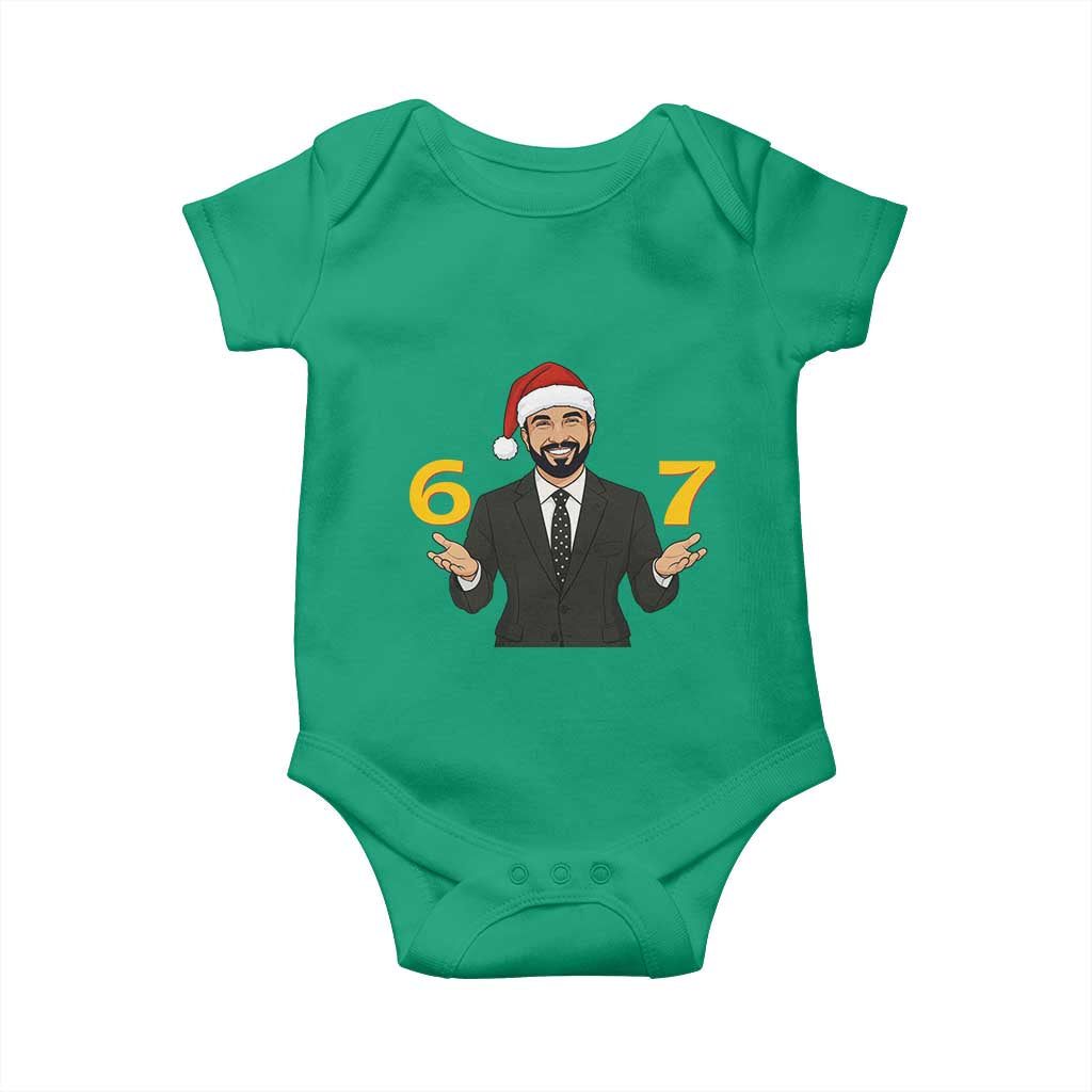 67 Six Seven Zohran Mamdani Christmas Baby Onesie - Wonder Print Shop