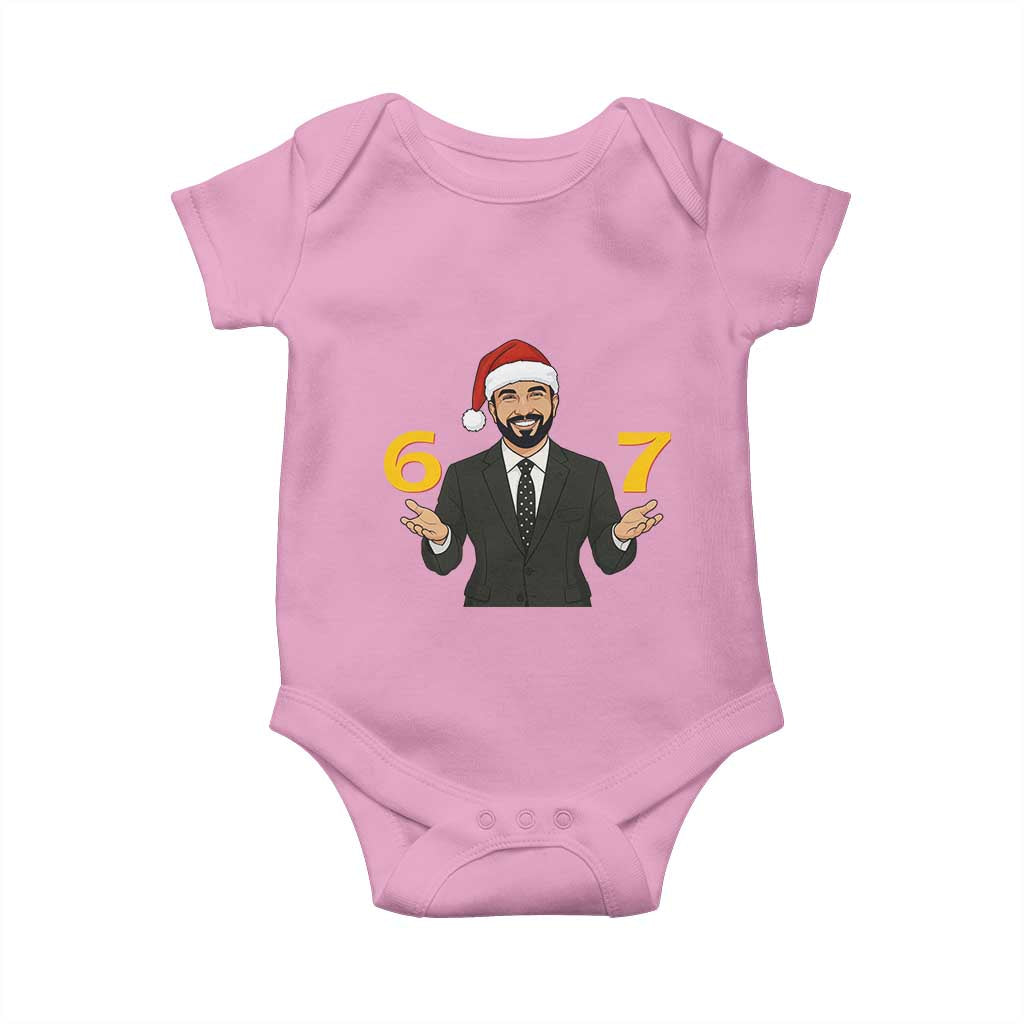 67 Six Seven Zohran Mamdani Christmas Baby Onesie - Wonder Print Shop