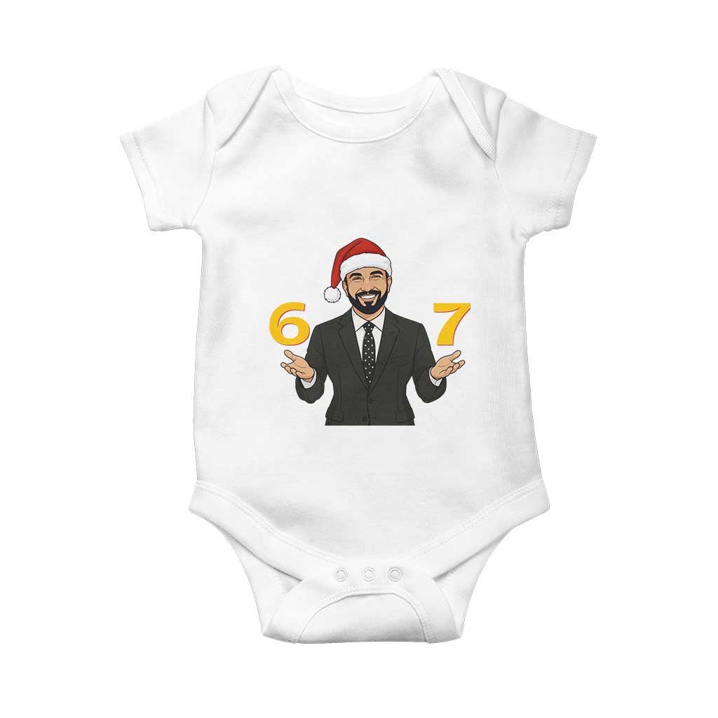 67 Six Seven Zohran Mamdani Christmas Baby Onesie - Wonder Print Shop