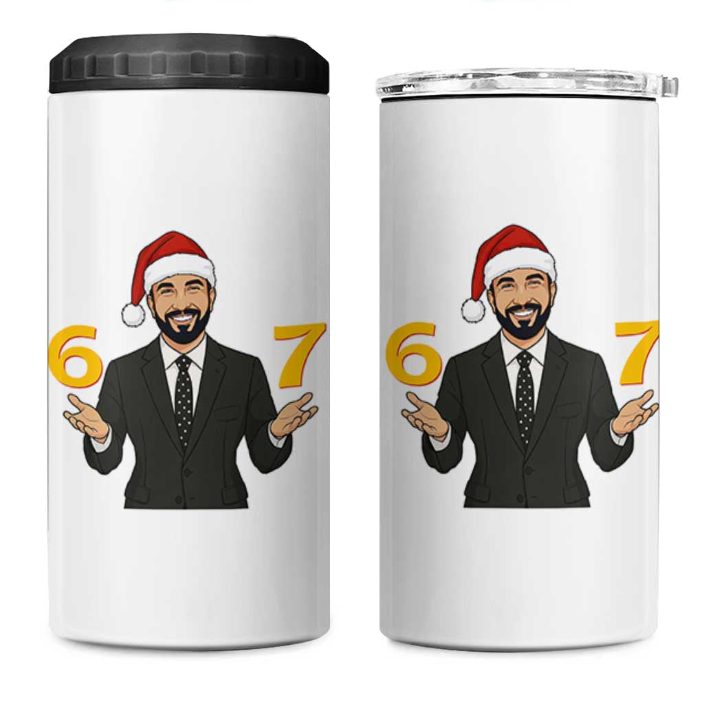 67 Six Seven Zohran Mamdani Christmas 4 in 1 Can Cooler Tumbler - Wonder Print Shop