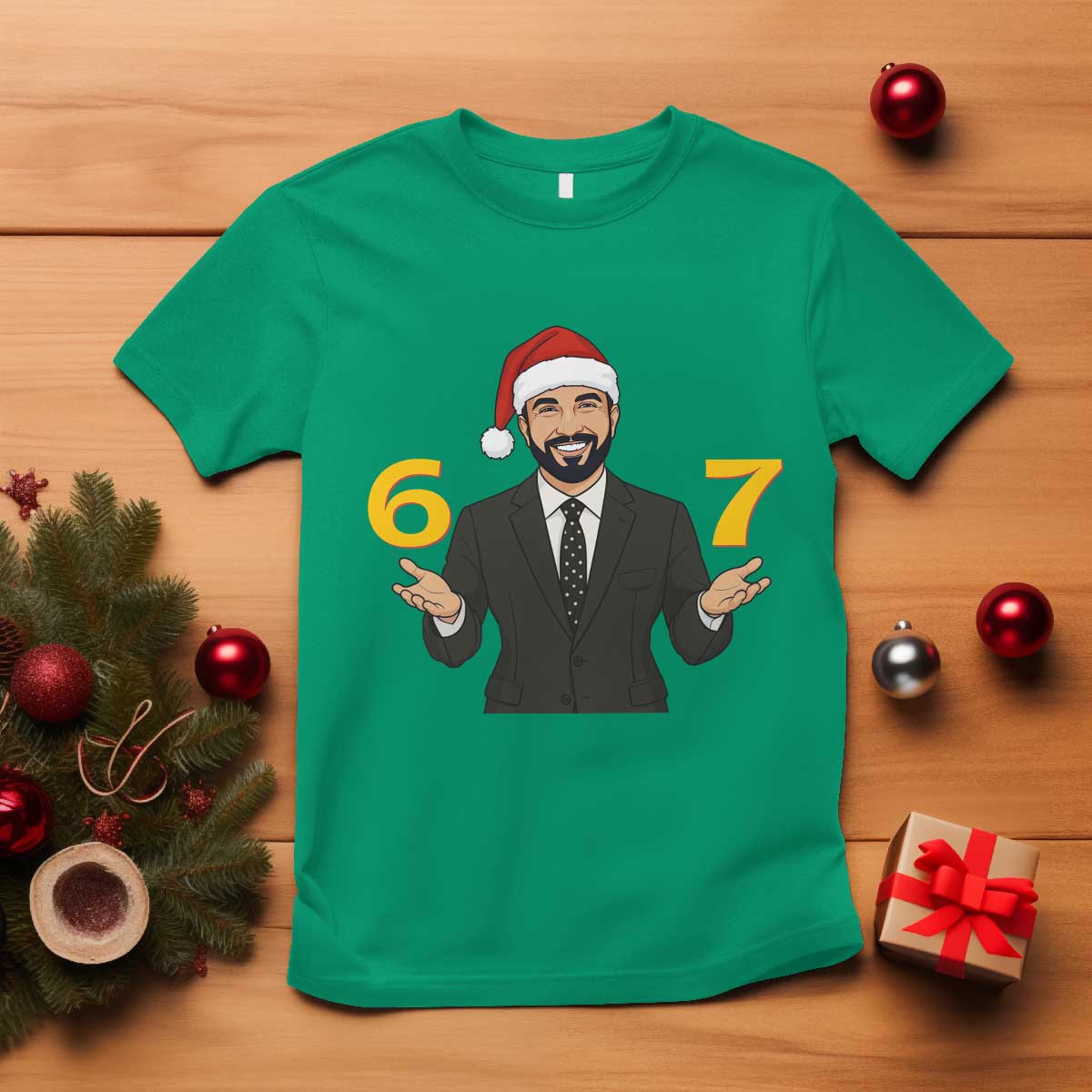 67 Six Seven Zohran Mamdani Christmas T Shirt - Wonder Print Shop