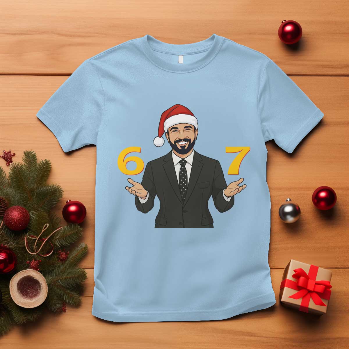 67 Six Seven Zohran Mamdani Christmas T Shirt - Wonder Print Shop