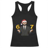 67 Six Seven Zohran Mamdani Christmas Racerback Tank Top - Wonder Print Shop