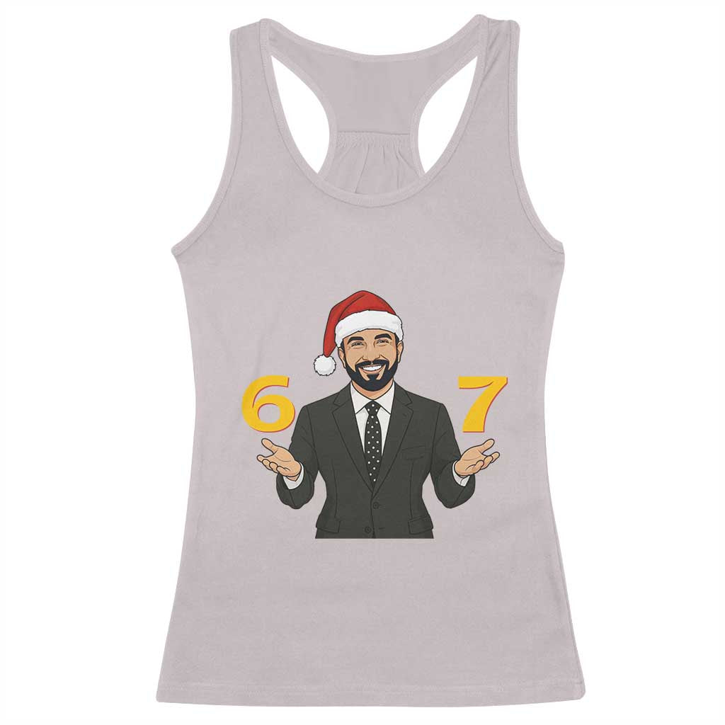 67 Six Seven Zohran Mamdani Christmas Racerback Tank Top - Wonder Print Shop