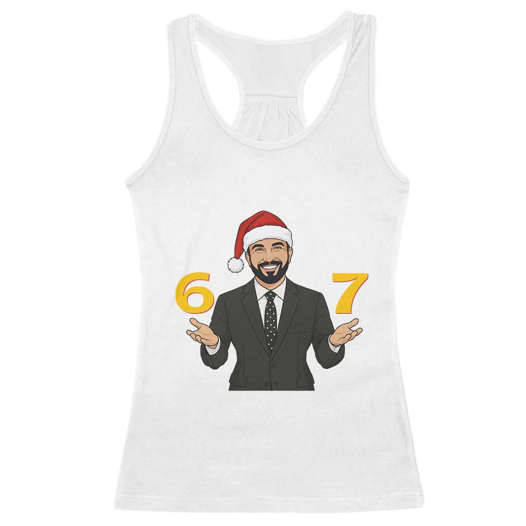 67 Six Seven Zohran Mamdani Christmas Racerback Tank Top - Wonder Print Shop
