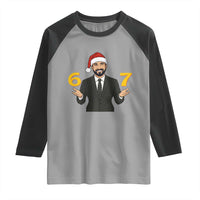 67 Six Seven Zohran Mamdani Christmas Raglan Shirt - Wonder Print Shop