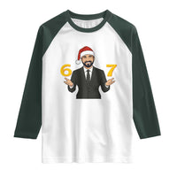 67 Six Seven Zohran Mamdani Christmas Raglan Shirt - Wonder Print Shop